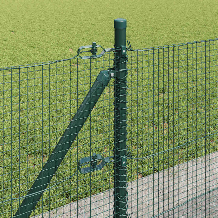Stâlp de gard. Verde 100 x 0,4 m (16 x 16 mm plasă) Oțel și PVC - WALTI WALTI