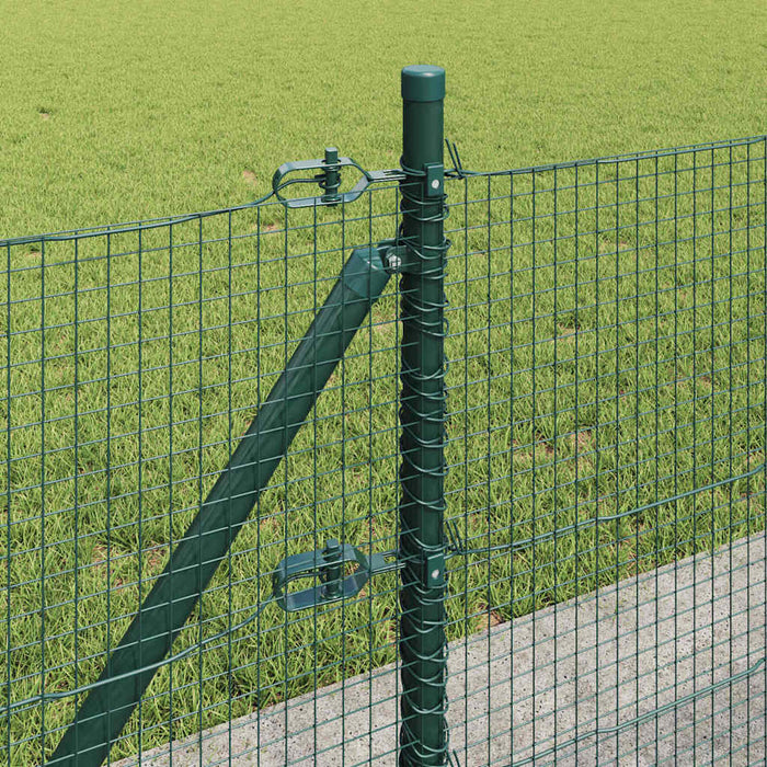 Stâlp de gard. Verde 100 x 0,5 m (plasă 19 x 19 mm) Oțel și PVC - WALTI WALTI