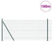 Stâlp de gard. Verde 100 x 0,8 m (plasă 12 x 12 mm) Oțel și PVC - WALTI WALTI
