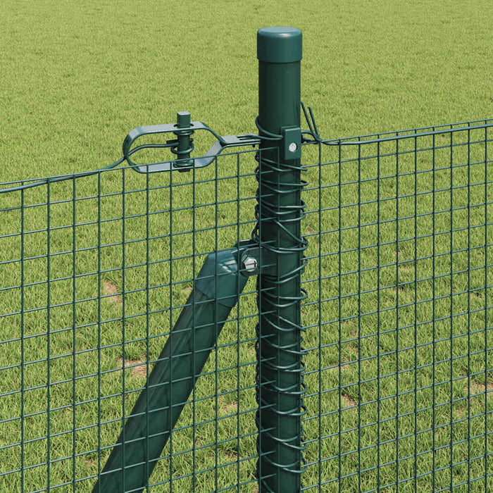 Stâlp de gard. Verde 100 x 0,8 m (16 x 16 mm plasă) Oțel și PVC - WALTI WALTI