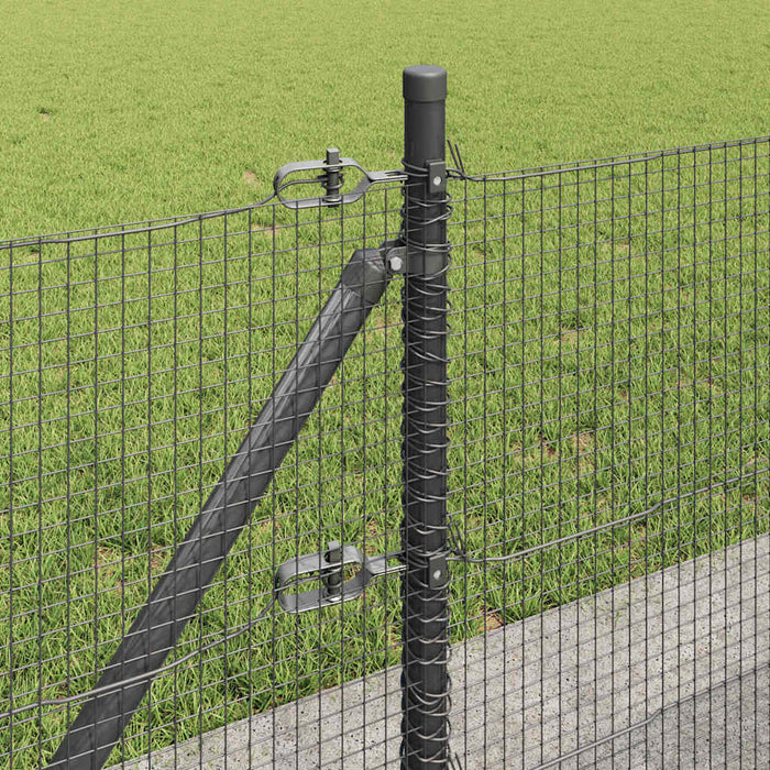 Stâlp de gard. Gri 10 x 0,4 m (dimensiune mesh 16 x 16 mm) - WALTI WALTI