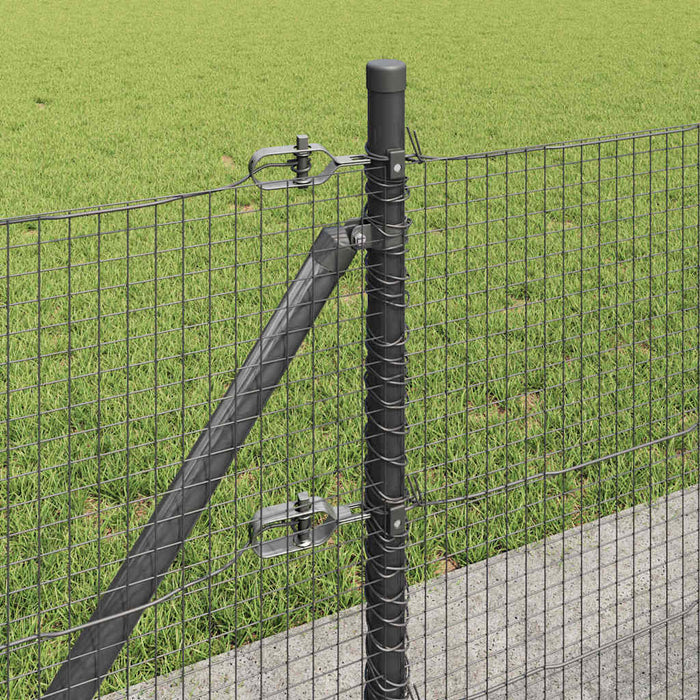 Stâlp de gard. Gri 10 x 0,5 m (rulou de plasă 19 x 19 mm) Oțel - WALTI WALTI