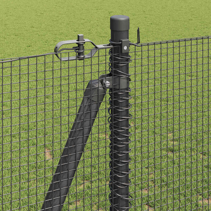 Stâlp de gard. Gri 25 x 1,2 m (plasă de 12 x 12 mm) Oțel și PVC - WALTI WALTI