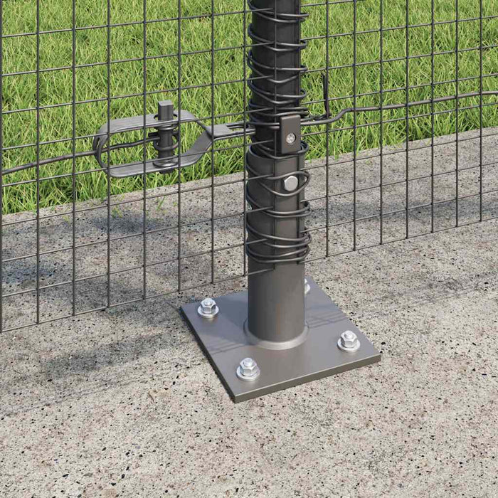 Stâlp de gard. Gri 25 x 1,2 m (plasă de 19 x 19 mm) Oțel și PVC - WALTI WALTI