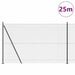 Stâlp de gard. Gri 25 x 1,4 m (plasă 12 x 12 mm) Oțel și PVC - WALTI WALTI