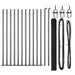 Stâlp de gard. Gri 25 x 1,4 m (rulou de 19 x 19 mm) Oțel și PVC - WALTI WALTI