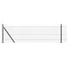 Stâlp de gard. Gri 50 x 0,5 m (plasă de 16 x 16 mm) Oțel și PVC - WALTI WALTI