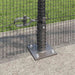Stâlp de gard. Gri 50 x 0,8 m (plasă de 12 x 12 mm) Oțel și PVC - WALTI WALTI