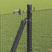 Stâlp de gard. Gri 50 x 1,2 m (plasã de 12 x 12 mm) Oțel și PVC - WALTI WALTI