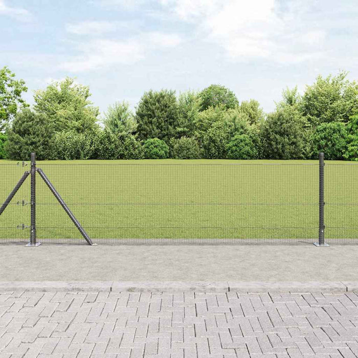 Stâlp de gard. Gri 100 x 0,6 m (plasă de 12 x 12 mm) - WALTI WALTI
