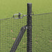 Stâlp de gard. Gri 100 x 0,8 m (plasă 12 x 12 mm) Oțel și PVC - WALTI WALTI
