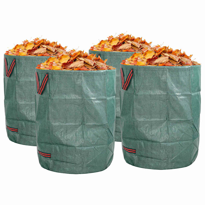 Saci pentru deșeuri din grădină 4 pcs Verde 66 x 66 x 83,5 cm - WALTI WALTI