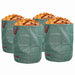 Saci pentru deșeuri din grădină 4 pcs Verde 66 x 66 x 83,5 cm - WALTI WALTI