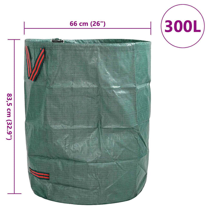 Saci pentru deșeuri din grădină 4 pcs Verde 66 x 66 x 83,5 cm - WALTI WALTI