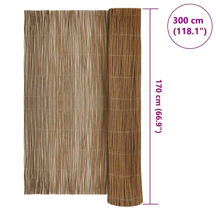 Gard de Salcie natural 170 x 300 cm Salcie - WALTI WALTI