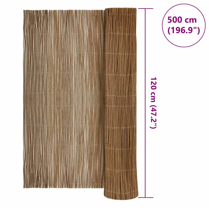 Gard de Salcie natural 120 x 500 cm Salcie - WALTI WALTI