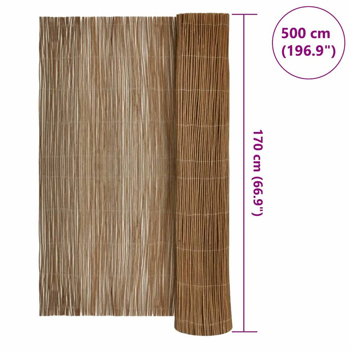 Gard de Salcie natural 170 x 500 cm Salcie - WALTI WALTI