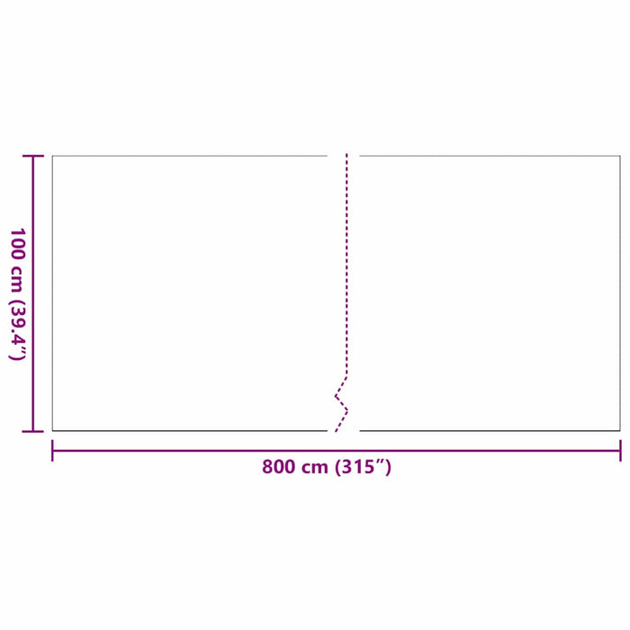 Iarbă artificială Negru 1500 x 100 x 4 cm Polipropilenă WALTI