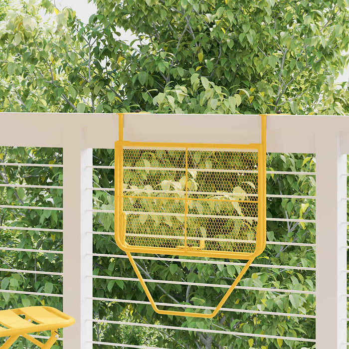 Masă Suspendată pentru Balcon Muștar 60 x 39 x 65 cm Oțel - WALTI WALTI