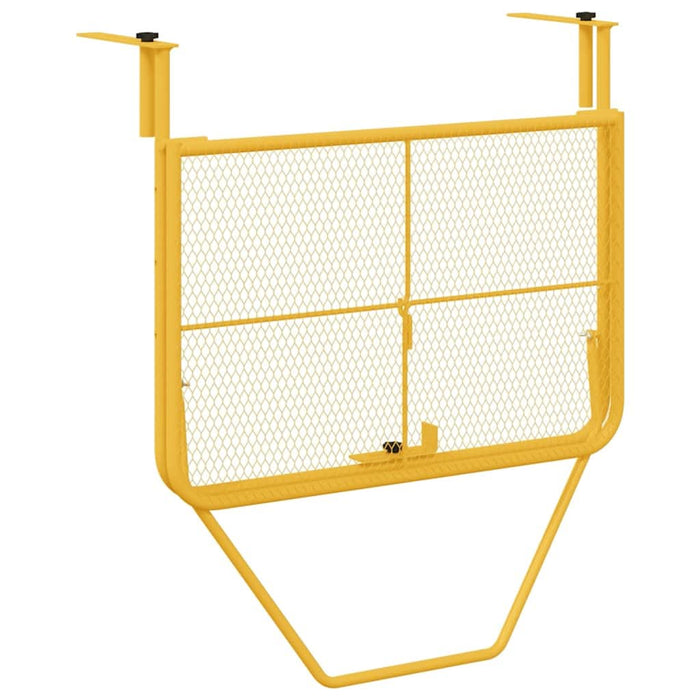 Masă Suspendată pentru Balcon Muștar 60 x 39 x 65 cm Oțel - WALTI WALTI