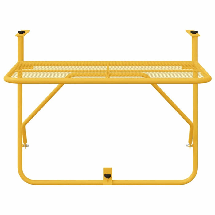 Masă Suspendată pentru Balcon Muștar 60 x 39 x 65 cm Oțel - WALTI WALTI
