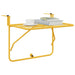 Masă Suspendată pentru Balcon Muștar 60 x 39 x 65 cm Oțel - WALTI WALTI