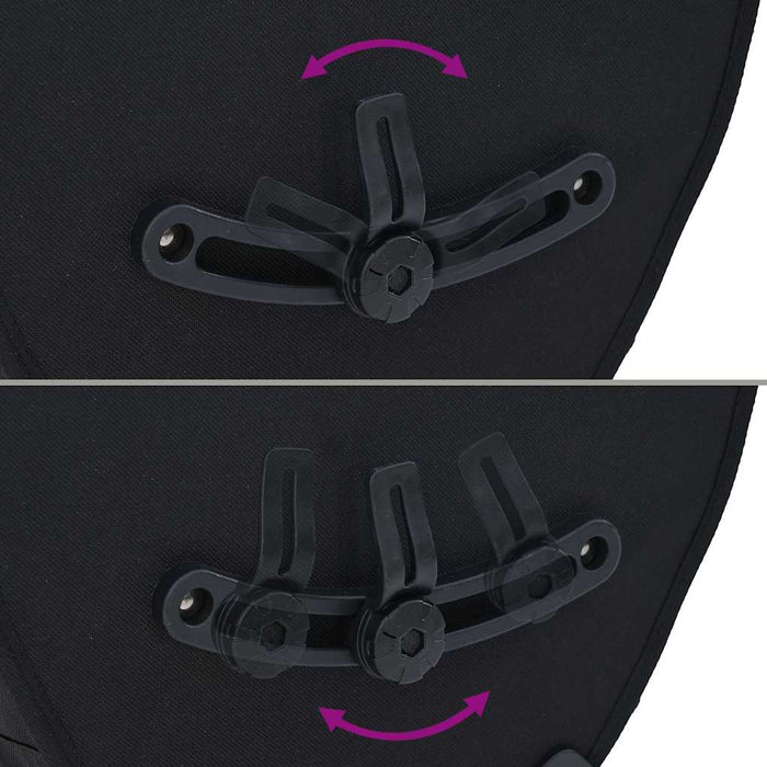 Geantă de bicicletă Negru 32.5 x 17 x 57 cm Poliester - WALTI WALTI