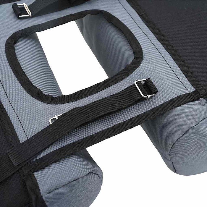 Geantă de bicicletă Gri și negru 31.5 x 15.5 x 40 cm Poliester - WALTI WALTI