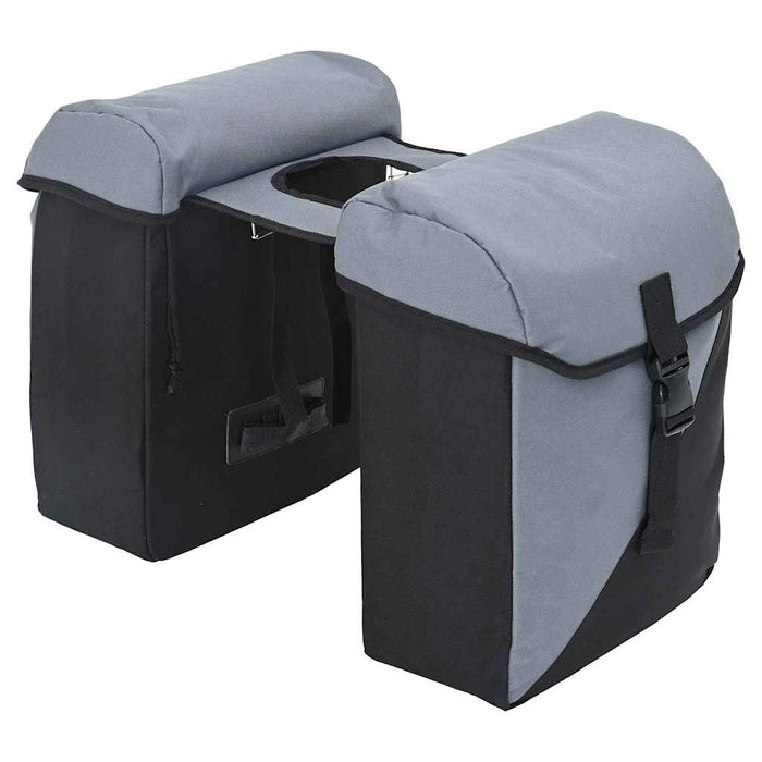 Geantă de bicicletă Gri și negru 31.5 x 15.5 x 40 cm Poliester - WALTI WALTI