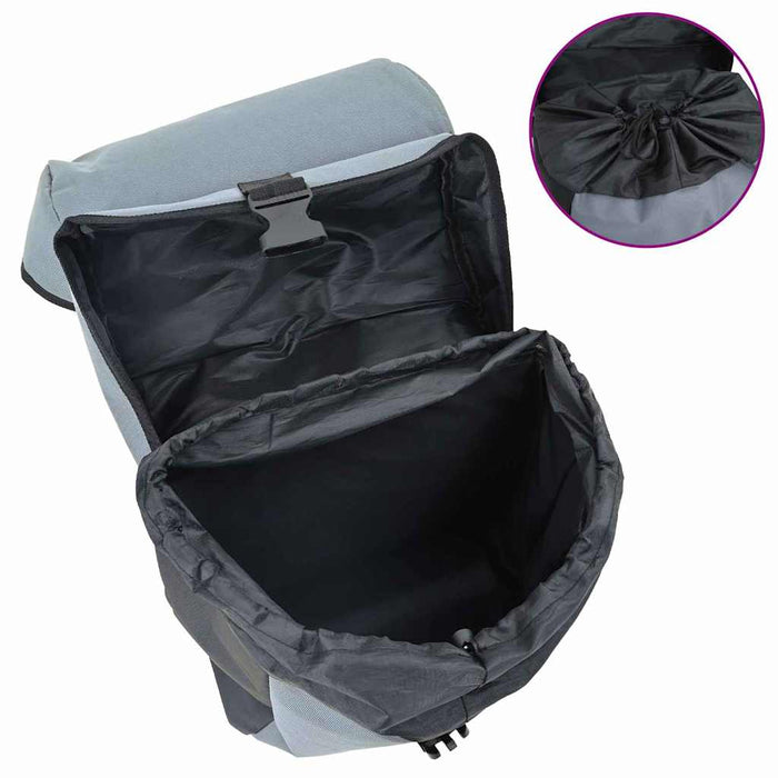 Geantă de bicicletă Gri și negru 31.5 x 15.5 x 40 cm Poliester - WALTI WALTI