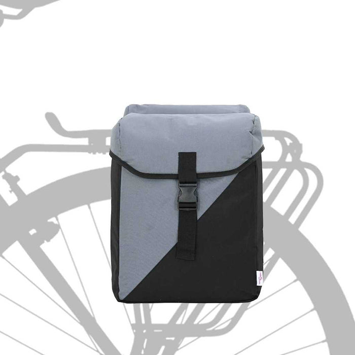 Geantă de bicicletă Gri și negru 31.5 x 15.5 x 40 cm Poliester - WALTI WALTI