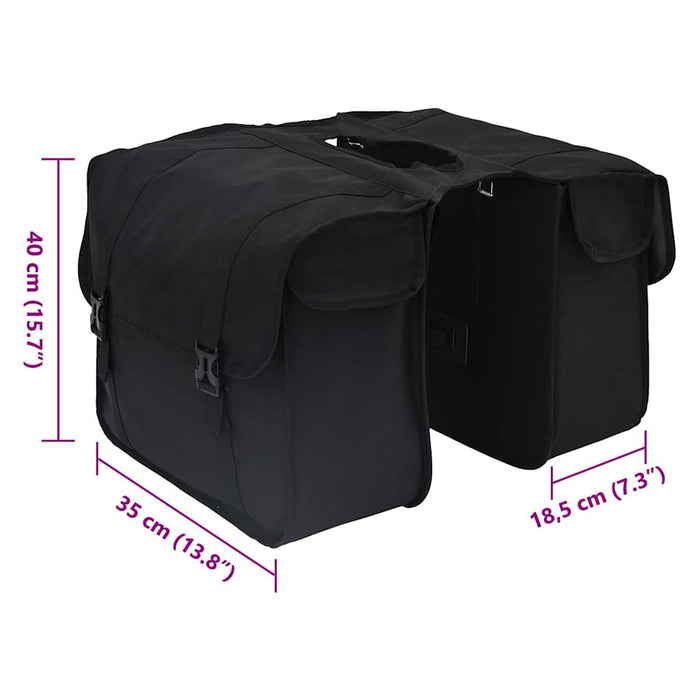 Geantă de bicicletă Negru 40 x 18.5 x 35 cm Poliester - WALTI WALTI