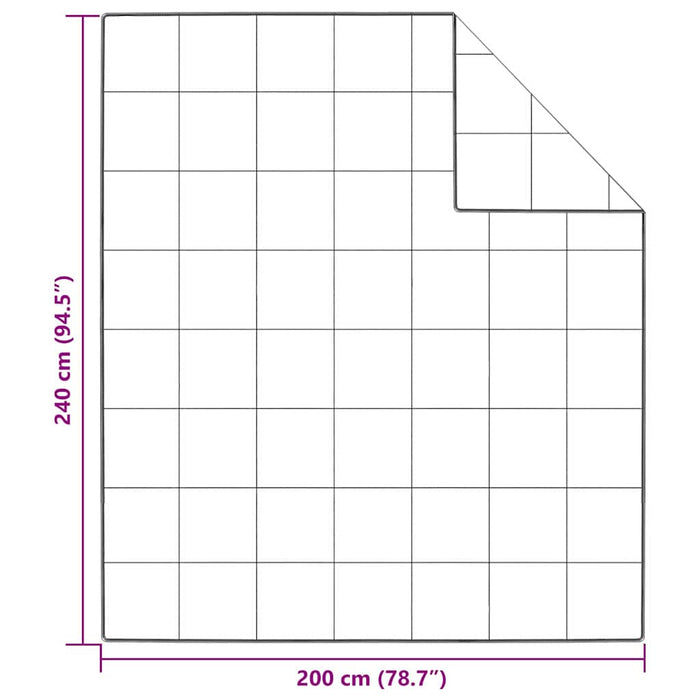 Duvet de iarnă Alb 200 x 240 cm Poliester piersiciu de 105gsm - WALTI WALTI