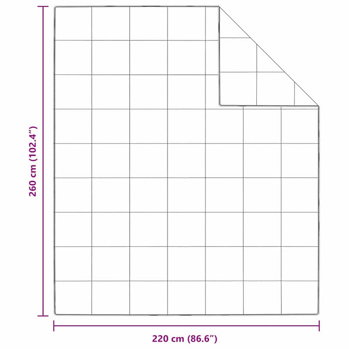 Duvet de iarnă Alb 260 x 220 cm Poliester piersiciu de 105gsm - WALTI WALTI