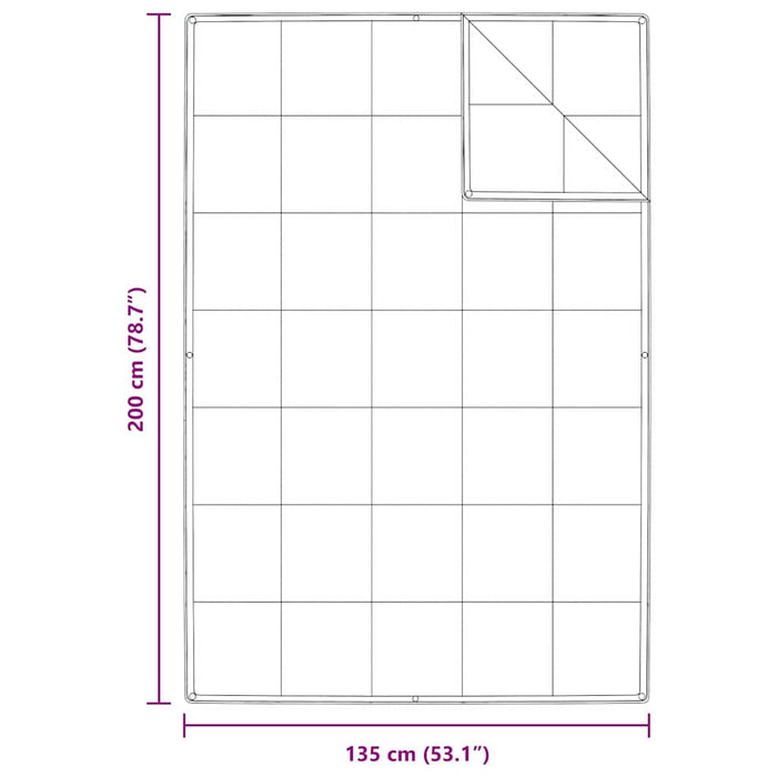 Pături și Duvete Alb 135 x 200 cm Jos - WALTI WALTI