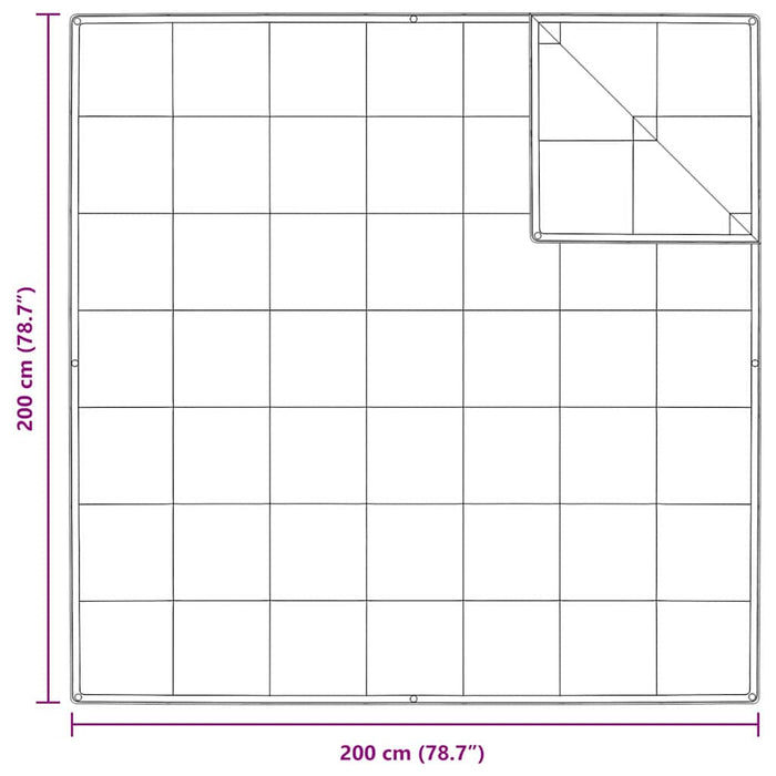 Pături și Duvete Alb 200 x 200 cm Jos - WALTI WALTI