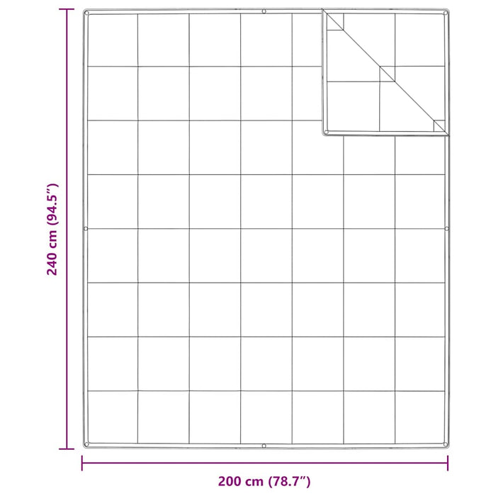 Pături și Duvete Alb 240 x 200 cm Jos - WALTI WALTI