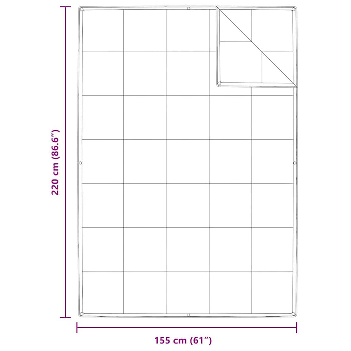 Pături și Duvete Alb 155 x 220 cm Jos - WALTI WALTI