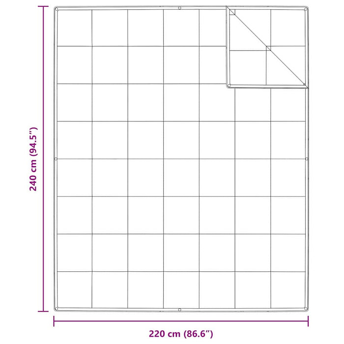Pături și Duvete Alb 240 x 220 cm Jos - WALTI WALTI