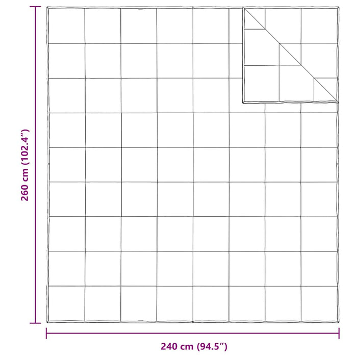 Pături și Duvete Alb 240 x 260 cm Jos - WALTI WALTI