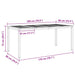 MasaDeCina Maro 180 x 90 x 75 cm Lemn Solid de Acacia - WALTI WALTI