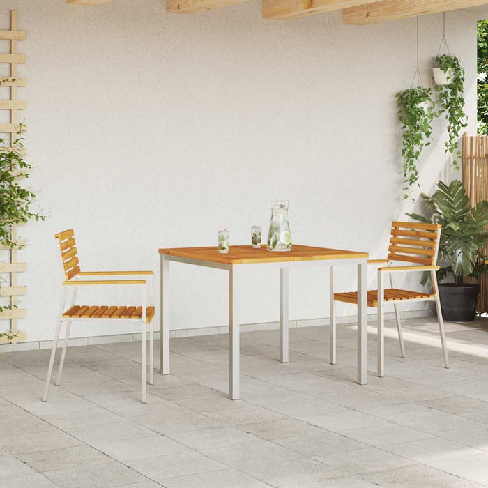 Scaun pentru Grădină 2 pcs Ulei Natural Lemn Solid de Acacia - WALTI WALTI