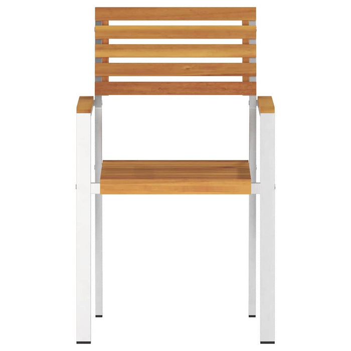 Scaun pentru Grădină 4 pcs Ulei Natural Lemn Solid de Acacia - WALTI WALTI