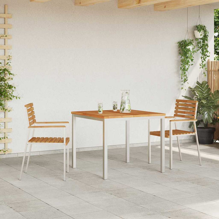 Scaun pentru Grădină 2 pcs Ulei Natural Lemn solid de tec - WALTI WALTI