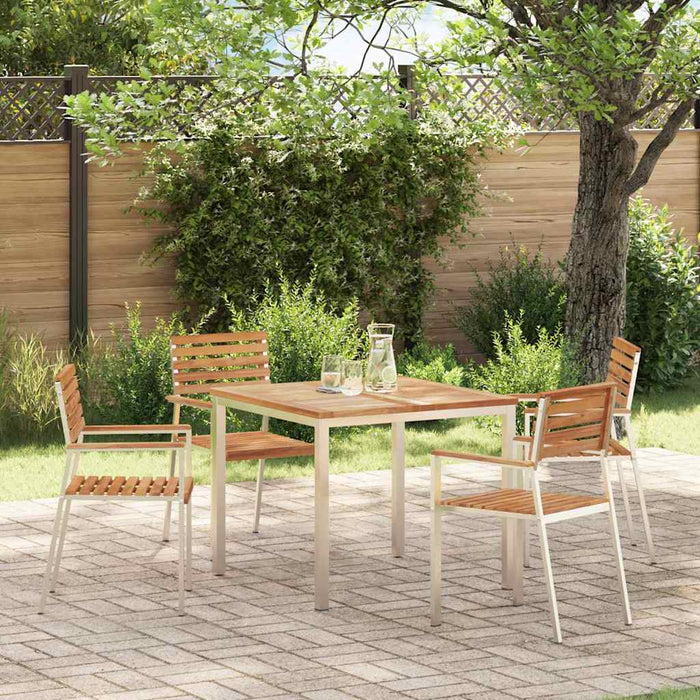 Scaun pentru Grădină 4 pcs Ulei Natural Lemn solid de tec - WALTI WALTI