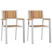 Scaun pentru Grădină 2 pcs Maro Lemn Solid de Acacia - WALTI WALTI