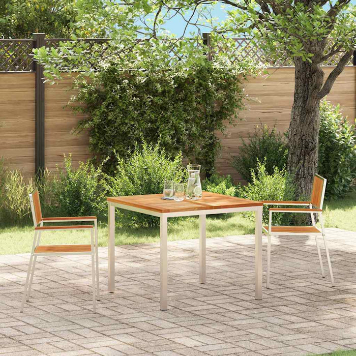 Scaun pentru Grădină 2 pcs Maro Lemn solid de tec - WALTI WALTI