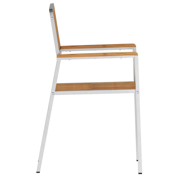 Scaun pentru Grădină 2 pcs Maro Lemn solid de tec - WALTI WALTI