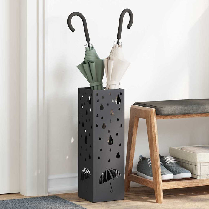 Suport pentru umbrele Negru 15.5 x 15.5 x 49 cm Metal - WALTI WALTI