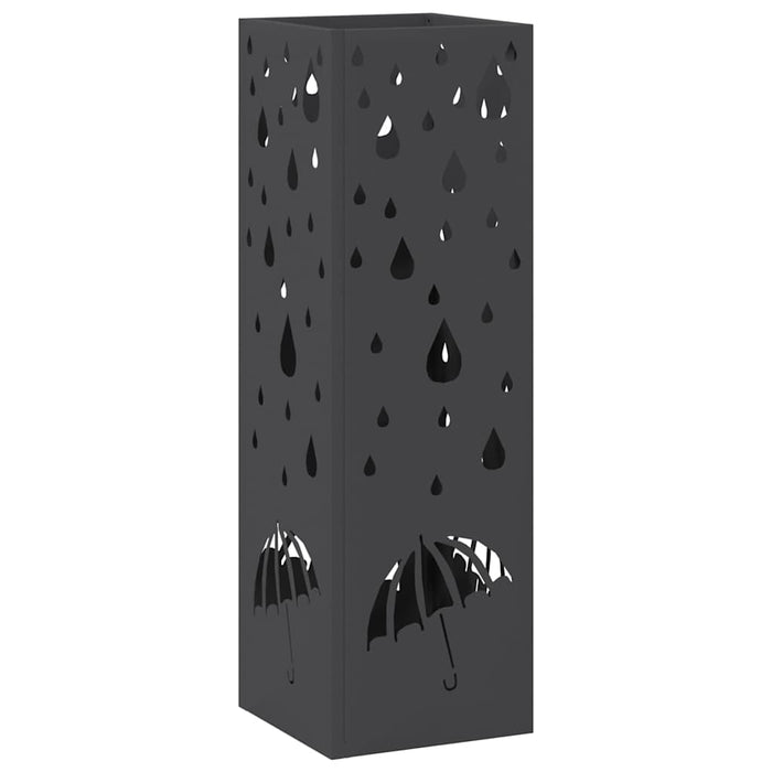 Suport pentru umbrele Negru 15.5 x 15.5 x 49 cm Metal - WALTI WALTI